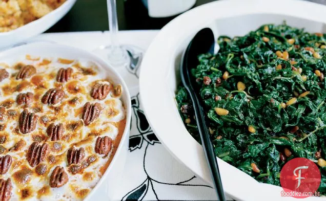 Batata-Doce gratinada com nozes com especiarias do Chile
