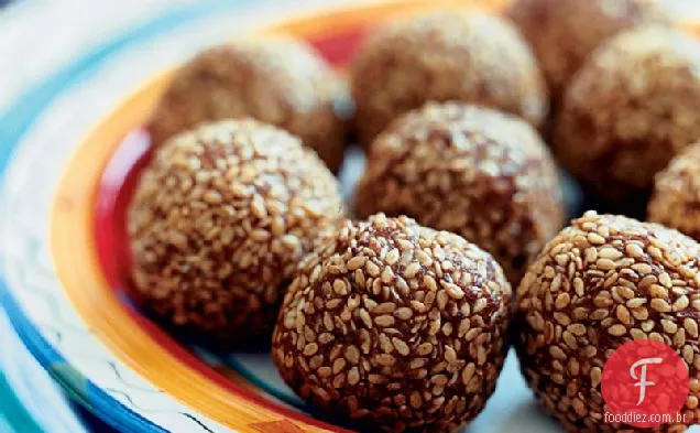 Croquetes De Batata - Doce Revestidos Com Gergelim
