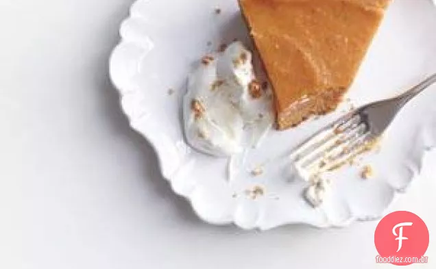 Torta De Batata Doce Com Creme De Nozes Cristalizadas