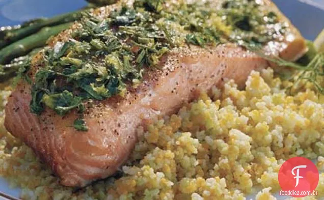 Salmão Grelhado Com Limão