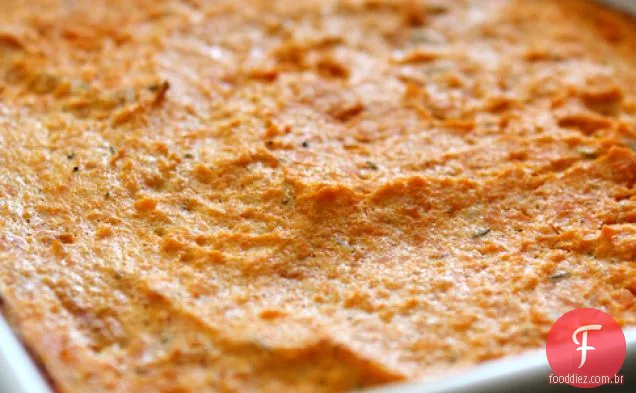 Soufflé De Batata Doce Com Alecrim E Alho Assado