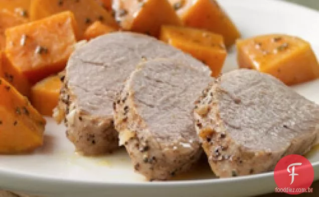 Lombo De Porco Com Batata-Doce Assada