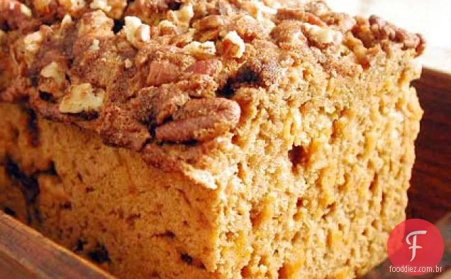 Batata Doce-Pão Rápido Streusel