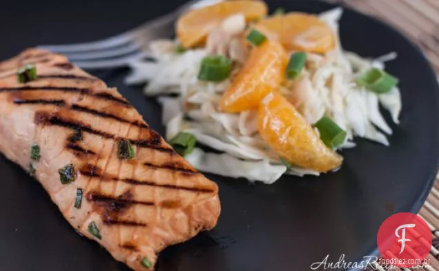 Salmão Grelhado Marinado Miso