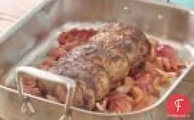 Lombo De Porco Assado Com Banana Frita