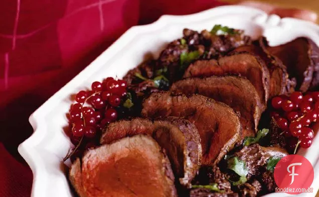 Lombo de rosbife com molho de Creme Morel