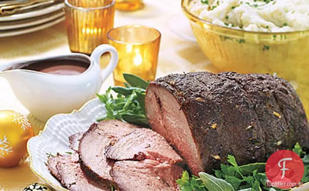 Carne Assada com molho de Vinho Tinto
