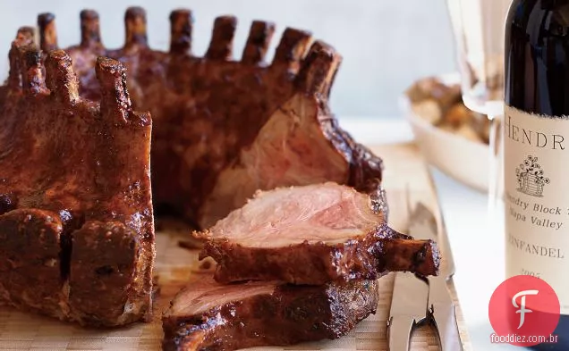Harissa-Carne De Porco Com Crosta Coroa Assada