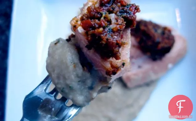 Salmão Com Paleo Sundried Tomate Pesto