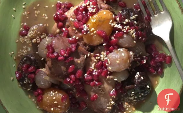 Tagine De Frango Com Receita De Romãs