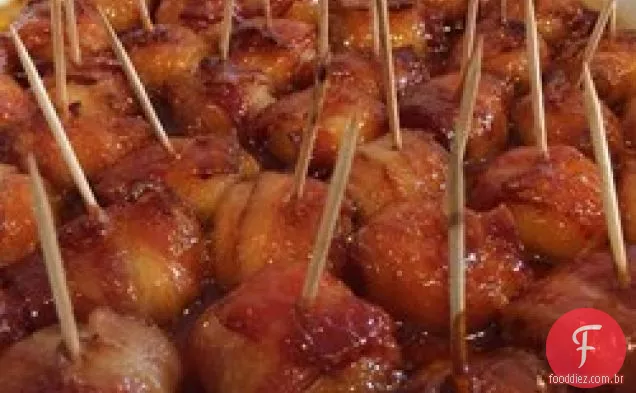 Bacon envolto castanhas de água II