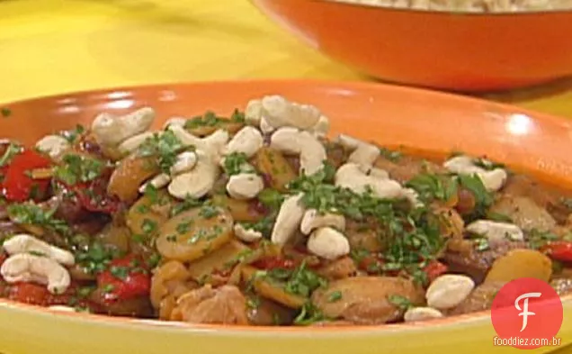 Frango com caju Chipotle com arroz integral