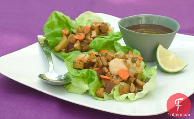 Savory Tofu Alface Wraps