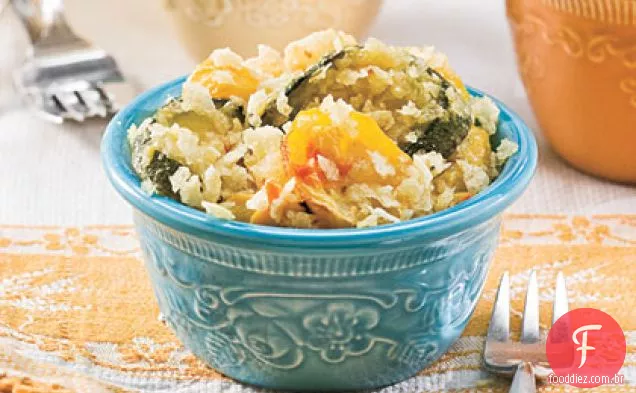 Caçarola De Abóbora Toda Americana Com Cobertura Crocante De Batata Frita