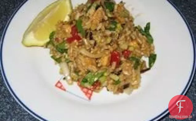 Salada De Arroz De Frango Chinês