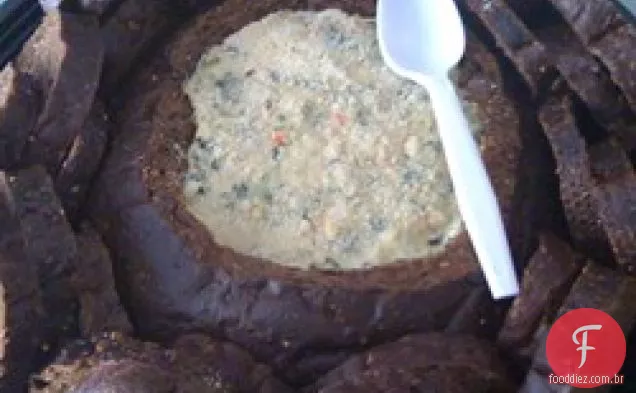 Molho De Espinafre Em Pumpernickel