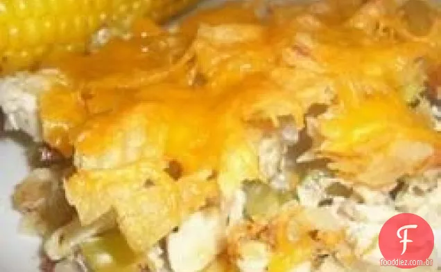 Caçarola De Salada De Frango Quente