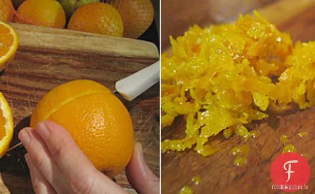 Sorvete de Creme De Laranja cru sem laticínios