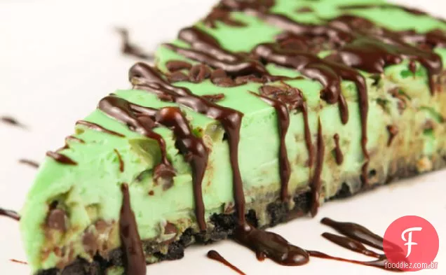 Mint Chocolate Chip Cheesecake