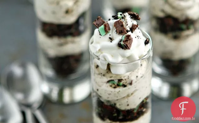 Mint Chocolate No Bake Cheesecake