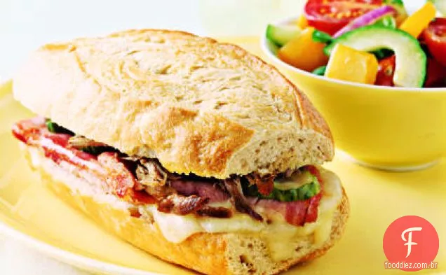 Salada picada com manjericão