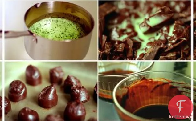 Trufa De Chocolate e hortelã