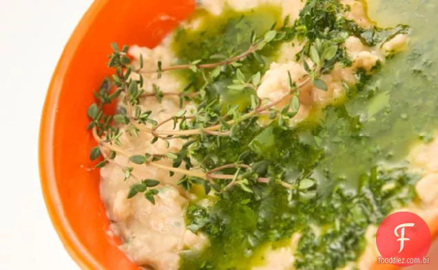 Molho De Feijão Branco Com Salsa