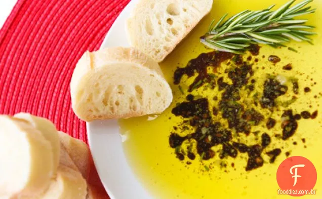 Herbed Parmesão Mergulhando Óleo