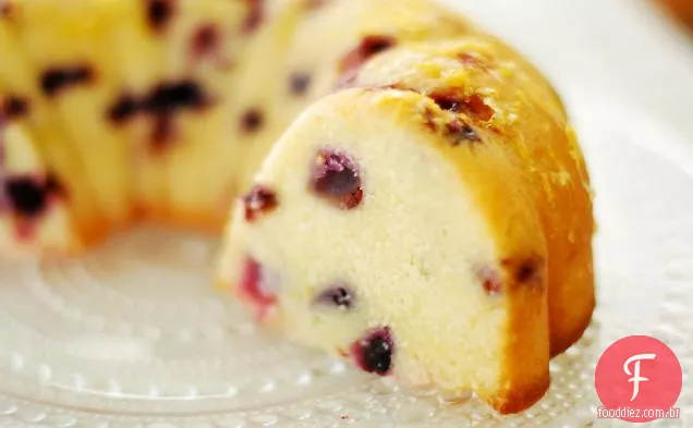 Blueberry Thyme Poundcake Com Esmalte De Limão