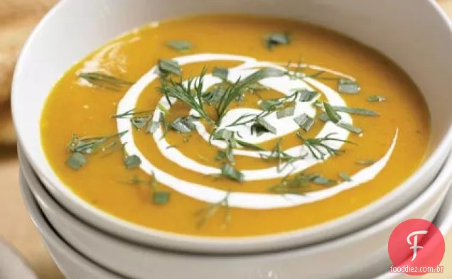 Sopa De Cenoura Herbed