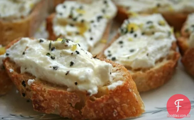 Limão-tomilho Bruschetta