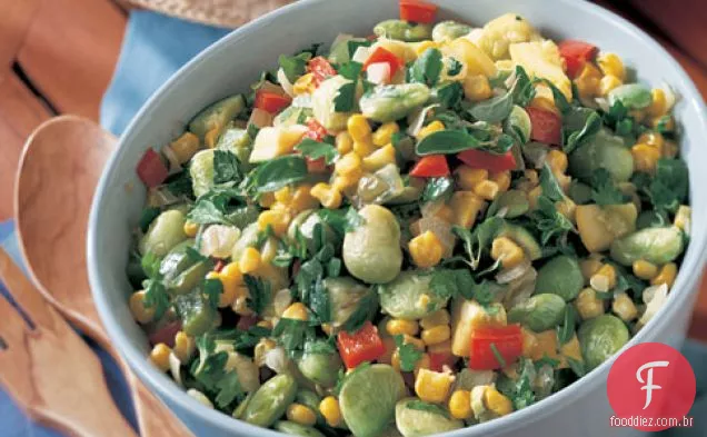 Succotash De Verão Com Manjerona