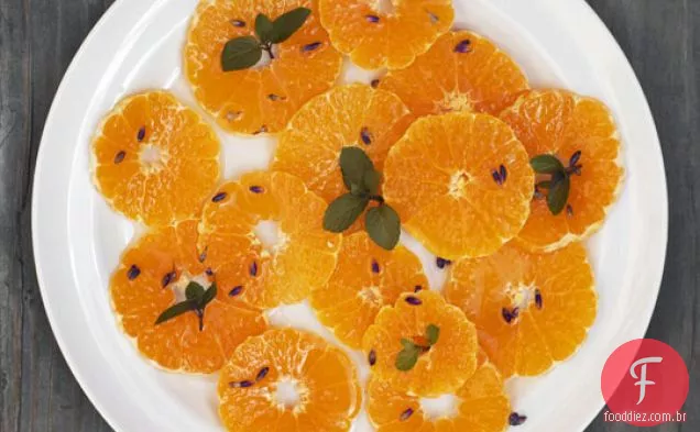 Laranjas Com Lavanda E Hortelã