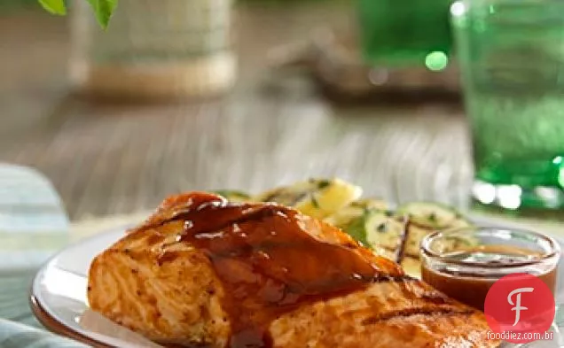 Salmão com molho de laranja Curried
