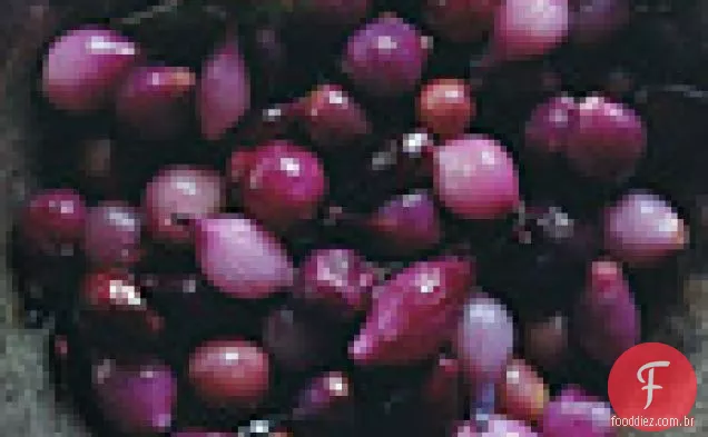 Cebolas e uvas vitrificadas da pérola
