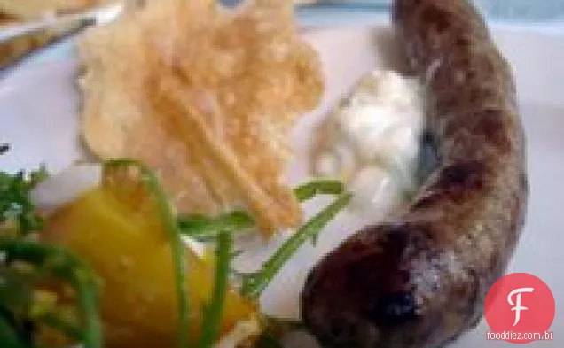 Salsichas Assadas Com Uvas Vermelhas