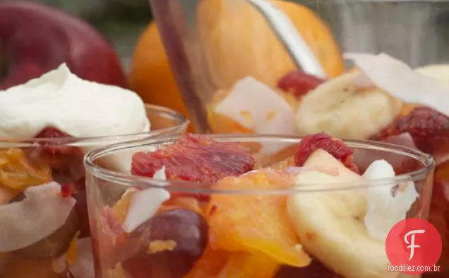 Ambrosia Laranja Sangue Com Crème Fraiche