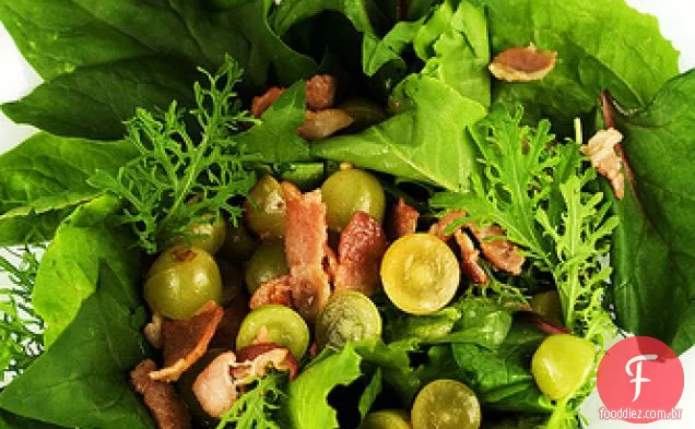 Uvas, Grappa E Bacon: Uma Salada Quente
