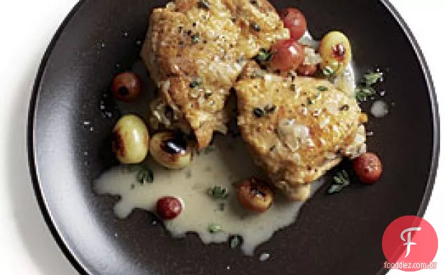 Frango Assado Com Gewürztraminer E Uvas