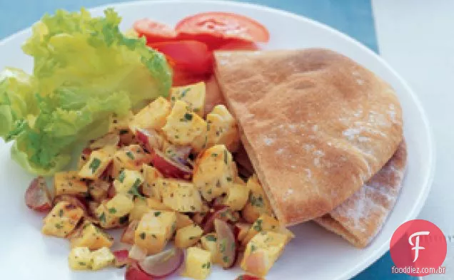 Salada De Frango Grelhado E Pita