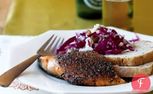 Salmão Grelhado Ao Estilo Pastrami