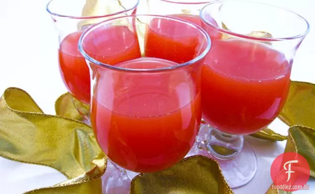 Cidra De Maçã De Cranberry Quente