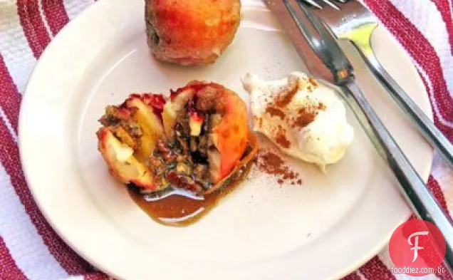 Pecan Recheado Tempura Maçãs