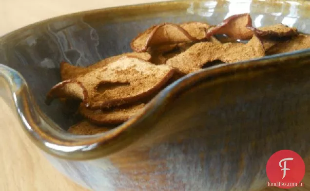 Batatas Fritas Caseiras De Maçã Com Canela, Curry E Gengibre