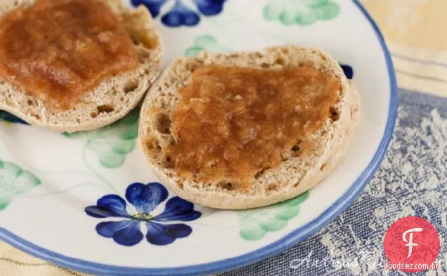 Compota de maçã assada no forno e manteiga de maçã