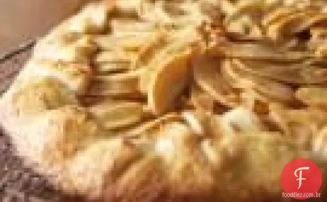 Torta de maçã de forma livre
