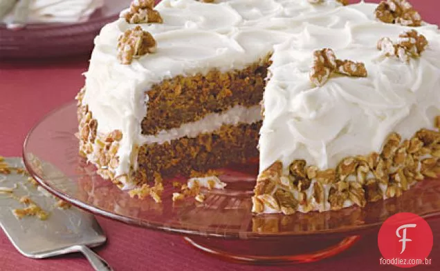 Bolo De Especiarias de maçã com cobertura de Cream Cheese
