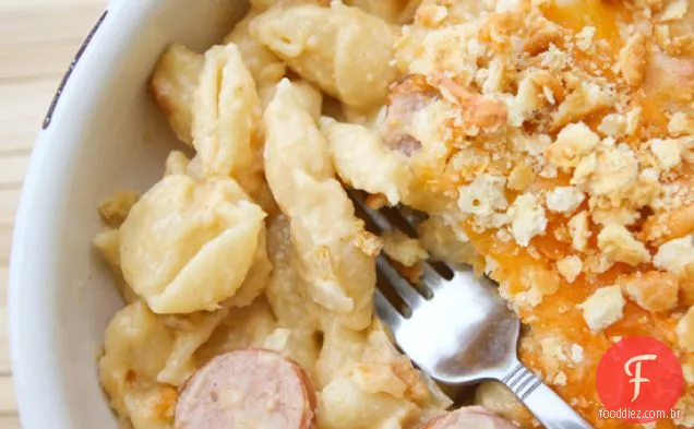 Maçã-salsicha Mac & queijo