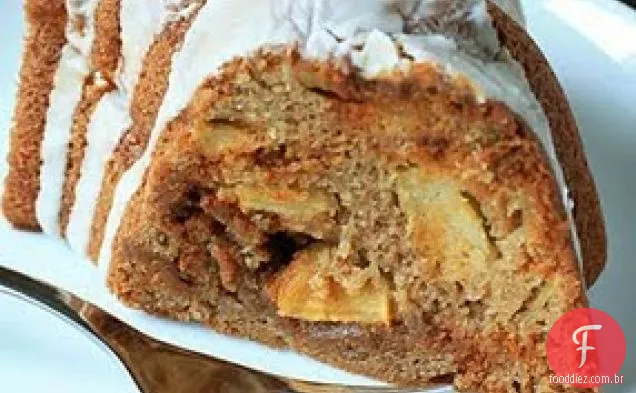 Maçã Canela Chip Bundt Bolo
