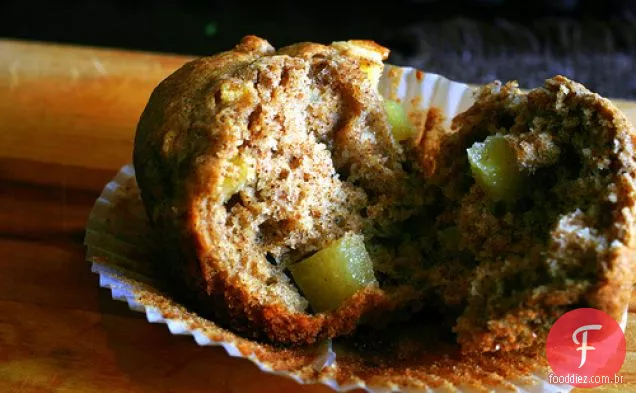 Muffins De Maçã De Trigo Integral